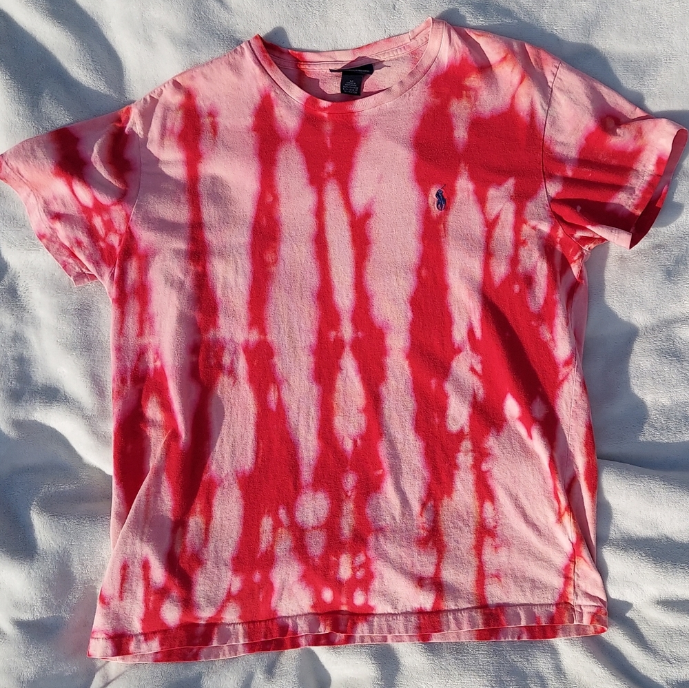 Bleach Wash Dye Polo Ralph Lauren Tee